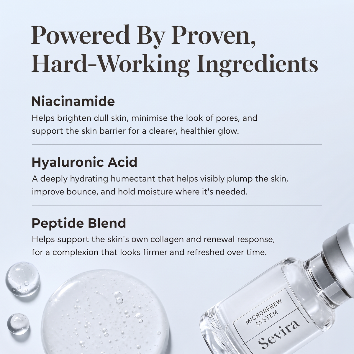 Powered by proven, hard-working ingredients